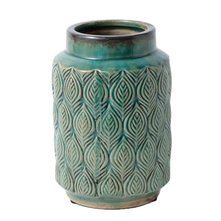 花瓶 セラミックベース 直径14×高さ22.5cm -21