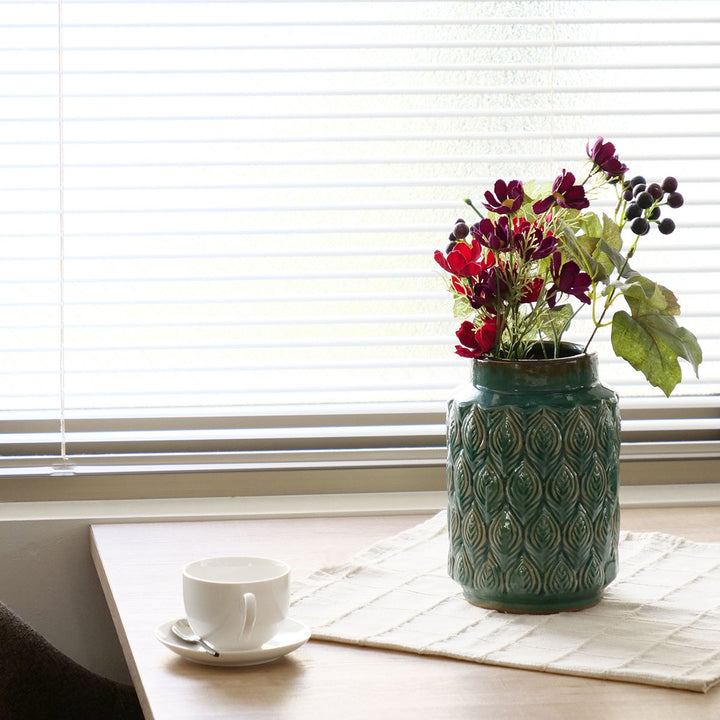 花瓶 セラミックベース 直径14×高さ22.5cm -7