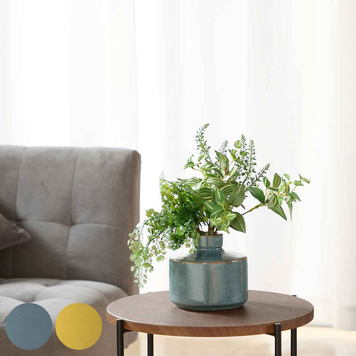 花瓶 セラミックベース 直径13×高さ12.5cm -2