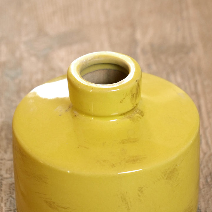 花瓶 セラミックベース 直径13×高さ12.5cm -15