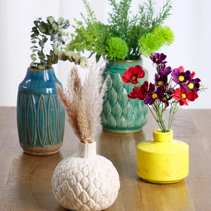 花瓶 セラミックベース 直径13×高さ12.5cm -21