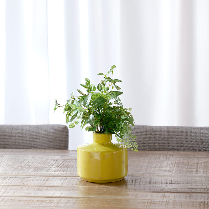 花瓶 セラミックベース 直径13×高さ12.5cm -8