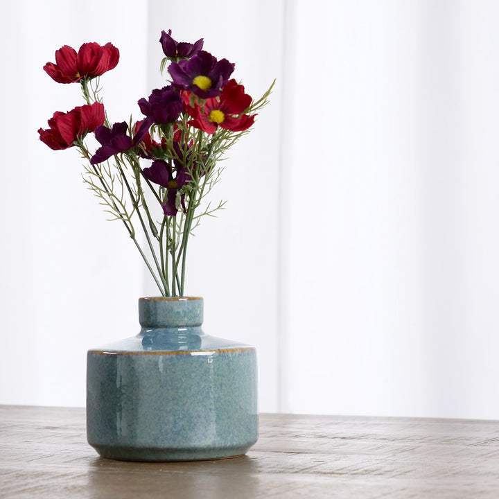 花瓶 セラミックベース 直径13×高さ12.5cm -11