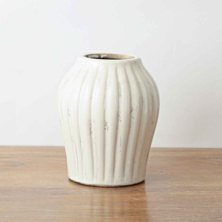 花瓶 セラミックベース 直径16.5×高さ20cm -12