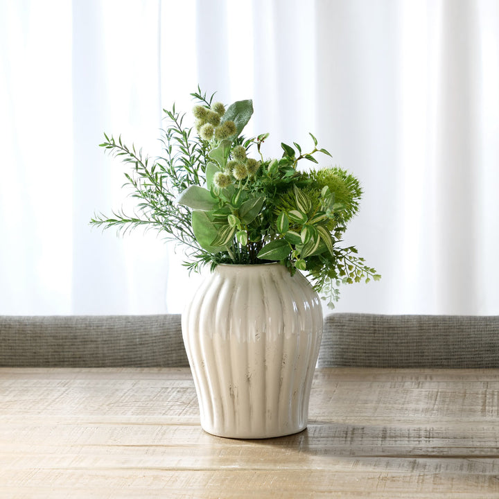 花瓶 セラミックベース 直径16.5×高さ20cm -7