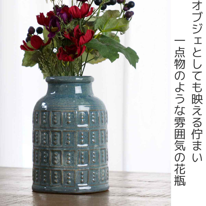 花瓶 セラミックベース 直径13.5×高さ20.5cm -3