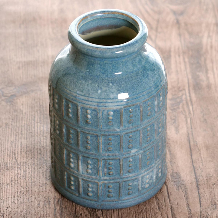 花瓶 セラミックベース 直径13.5×高さ20.5cm -12