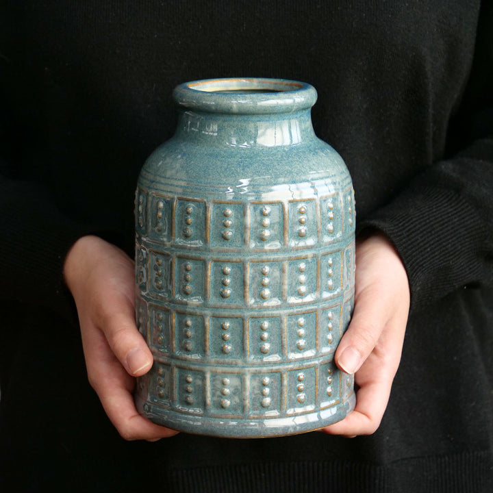 花瓶 セラミックベース 直径13.5×高さ20.5cm -6