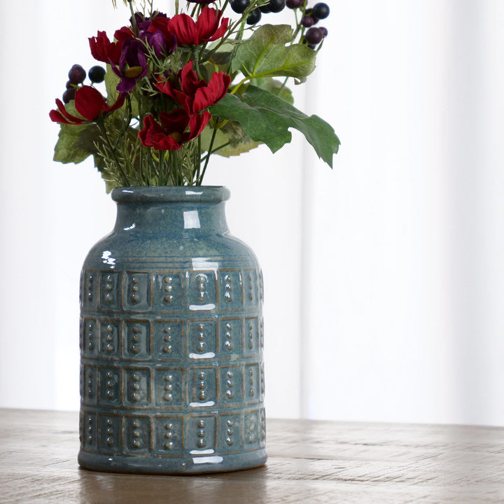 花瓶 セラミックベース 直径13.5×高さ20.5cm -9