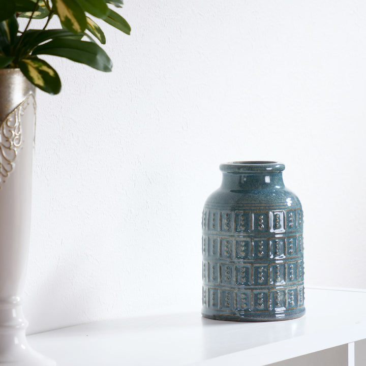 花瓶 セラミックベース 直径13.5×高さ20.5cm -10