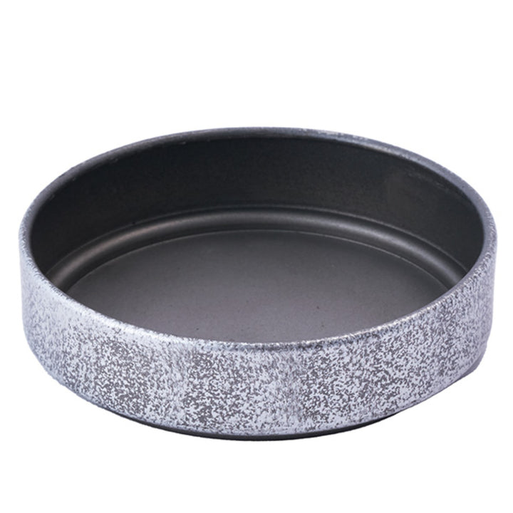 植木鉢MC円柱メタルECOポット受け皿付き直径19cm