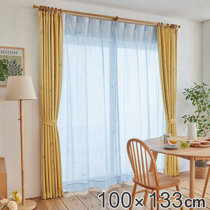 レースカーテン スミノエ ジェシカボイル 100×133cm 洗える 1枚入り -2