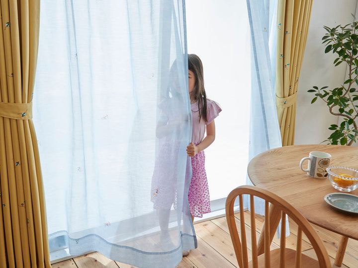 レースカーテン スミノエ ジェシカボイル 100×133cm 洗える 1枚入り -4