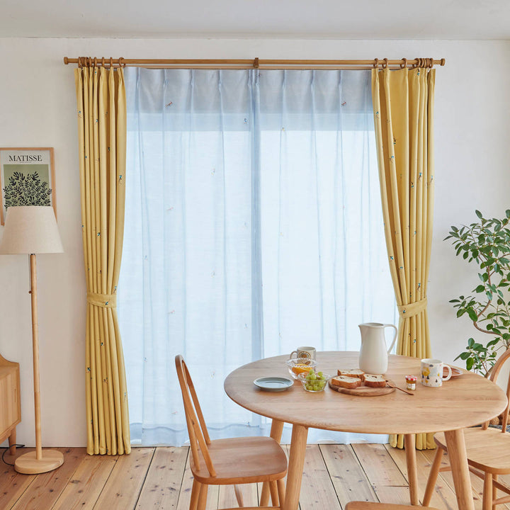 レースカーテン スミノエ ジェシカボイル 100×133cm 洗える 1枚入り -6