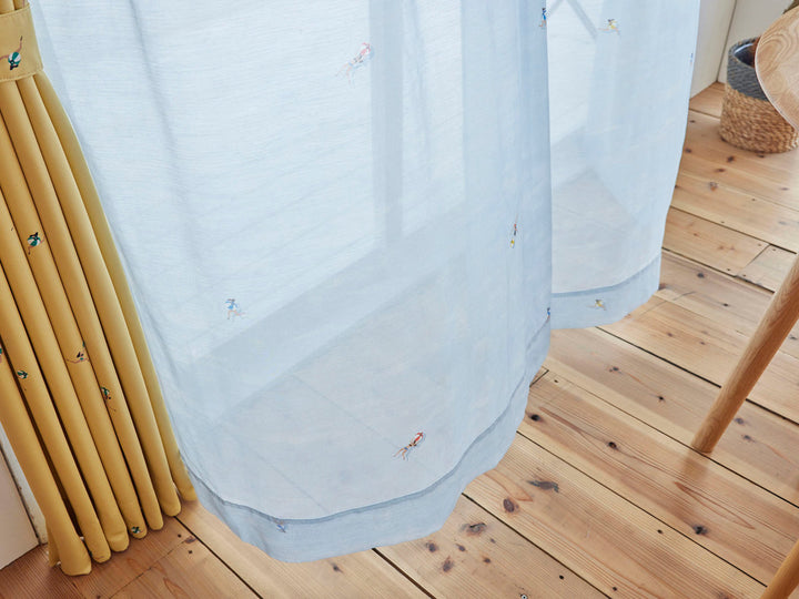 レースカーテン スミノエ ジェシカボイル 100×133cm 洗える 1枚入り -8