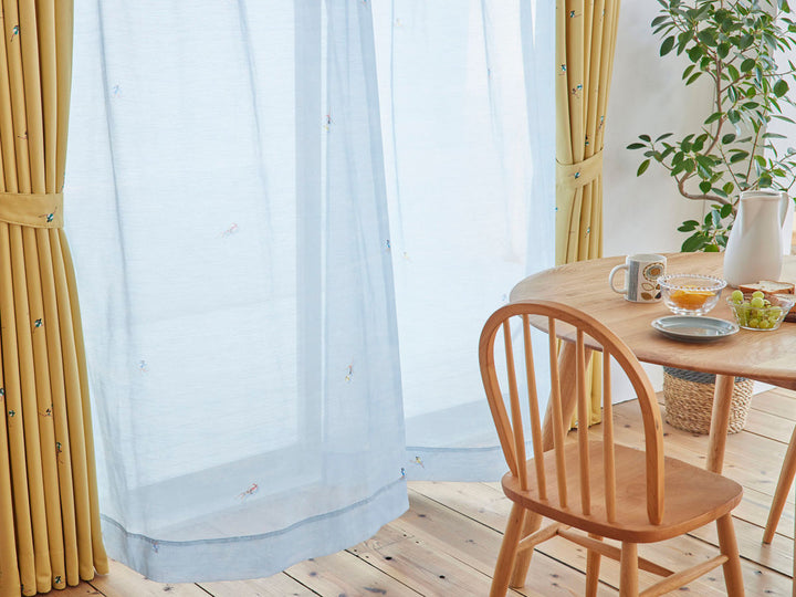 レースカーテン スミノエ ジェシカボイル 100×133cm 洗える 1枚入り -9