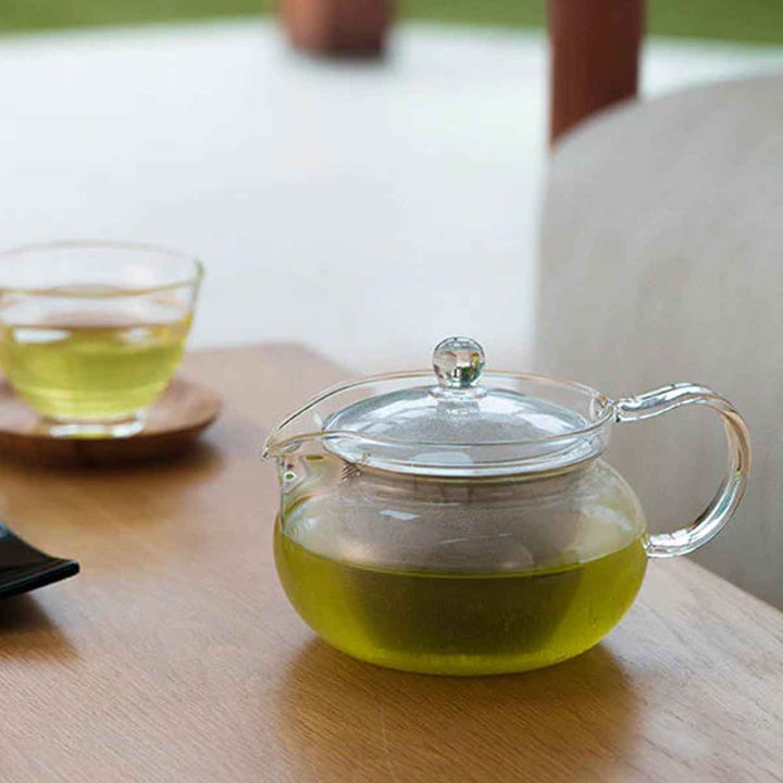 ハリオ茶茶急須丸450ml耐熱ガラスCHJMN-45T