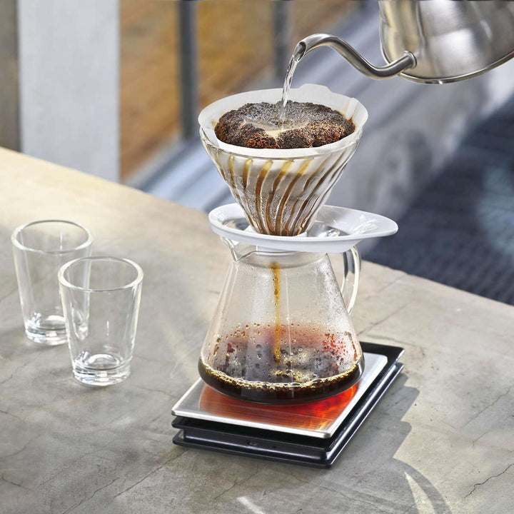 ハリオ透過ドリッパーV601～4杯用耐熱ガラスVDGR-02-B