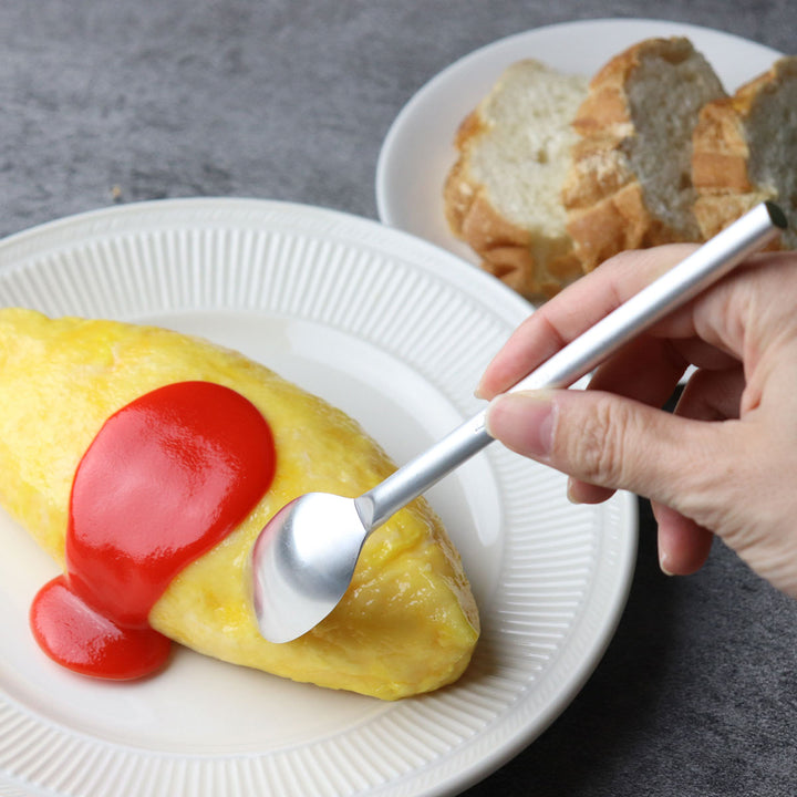 工房アイザワ円黄銅洋食器デザートスプーン銀仕上