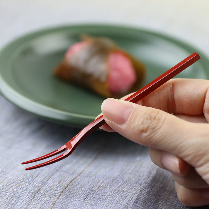 工房アイザワ朱塗り純銅洋食器ヒメフォーク