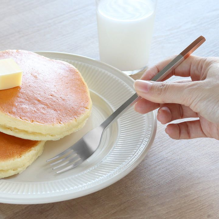 工房アイザワ 純銅洋食器 デザートフォーク 銀仕上 -8