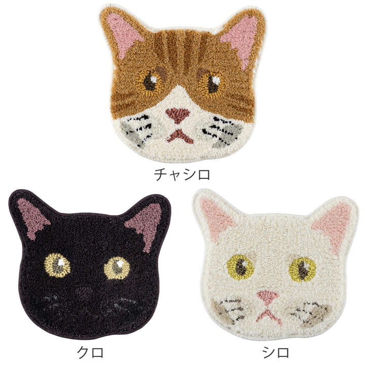 チェアパッド ネコカオ 35cm×38cm 日本製 -5