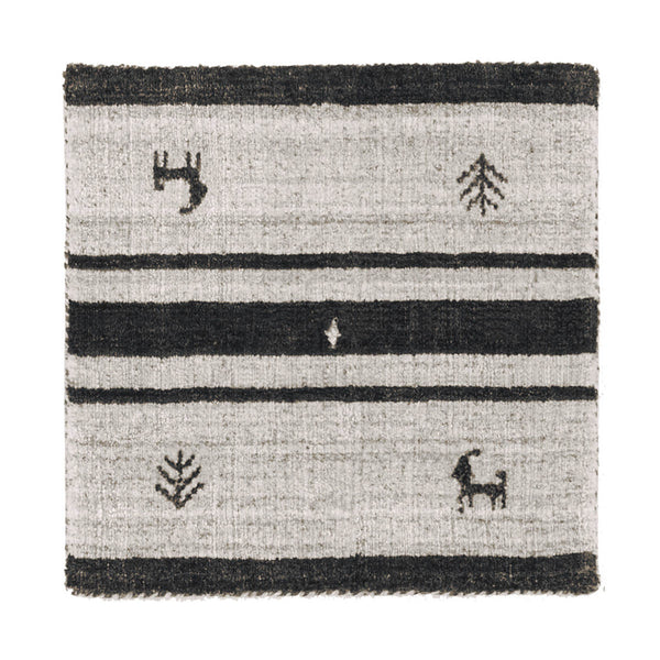 チェアパッド 40cm×40cm 北欧 レーヨン 手織り -1