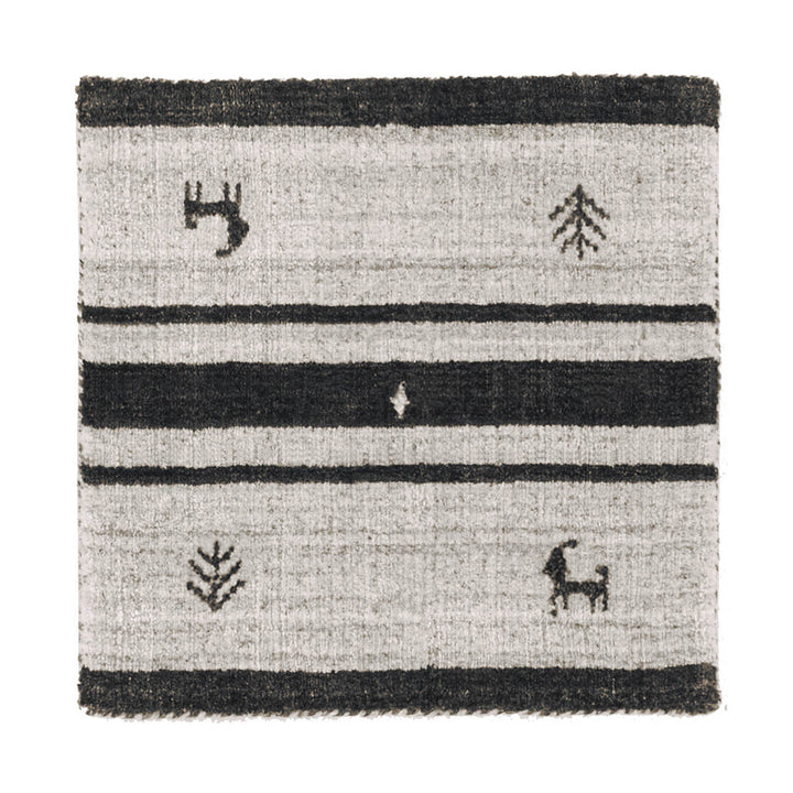 チェアパッド 40cm×40cm 北欧 レーヨン 手織り -1