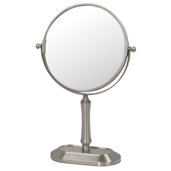 卓上ミラー 高さ34cm 拡大鏡 スチール製 -1