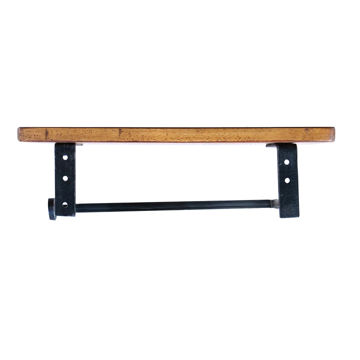 トイレットペーパーホルダー 木製 2連 -17