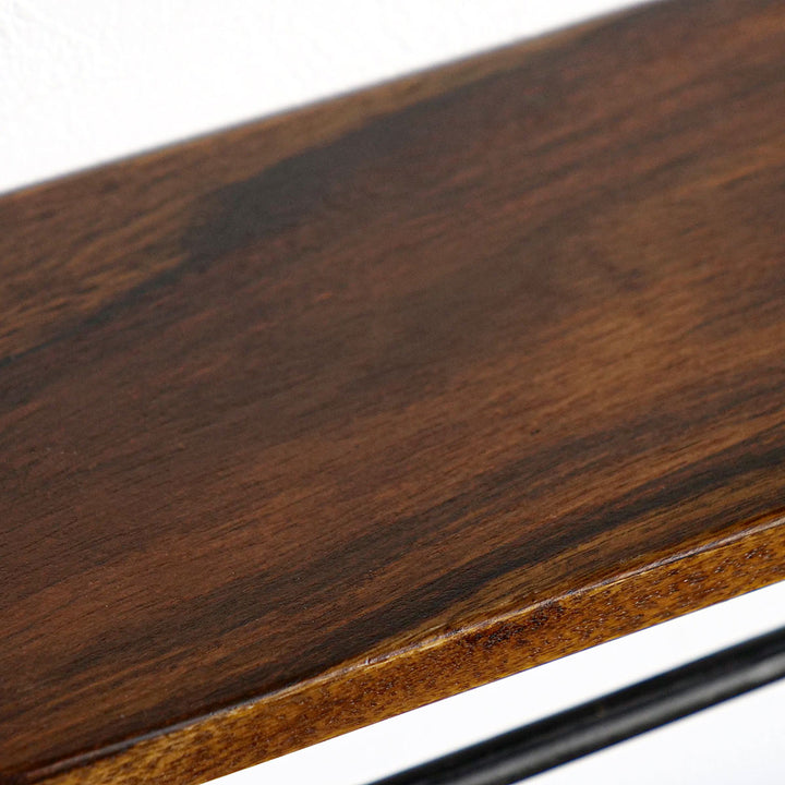 トイレットペーパーホルダー 木製 2連 -7