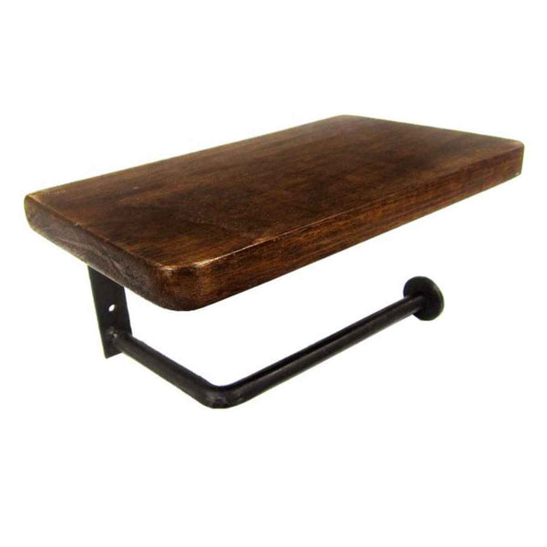 トイレットペーパーホルダー 木製 -1