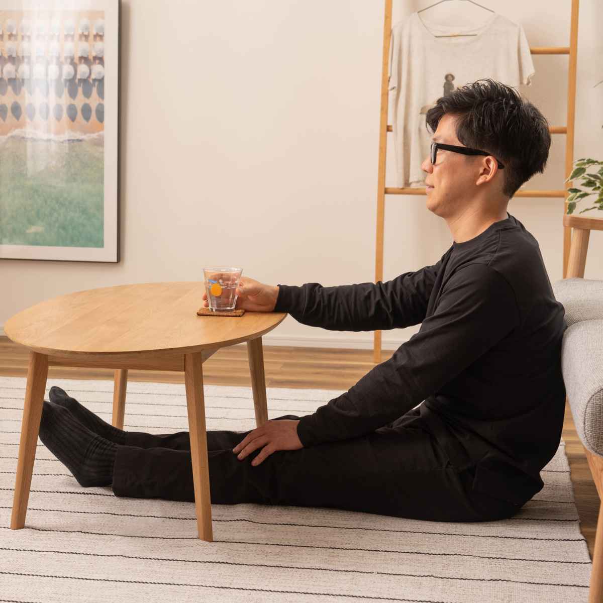 ローテーブル 高さ38cm 天然木 組立品 – ハウジー