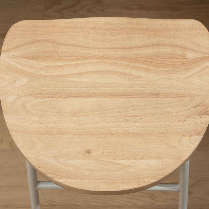 ハイスツール 座面高65cm 天然木 スチール -8