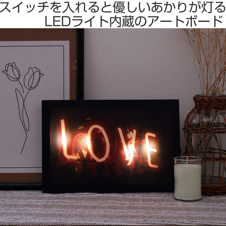 LEDキャンバスアート インダストリアル ネオンサイン 20×30cm 30×20cm -3