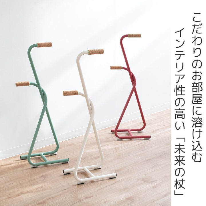 杖ツインゼット2軽量おしゃれ立ち上がりステッキ自立式インテリア
