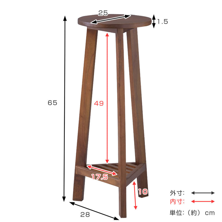 プランタースタンド プランターベース Mサイズ 木製 -4