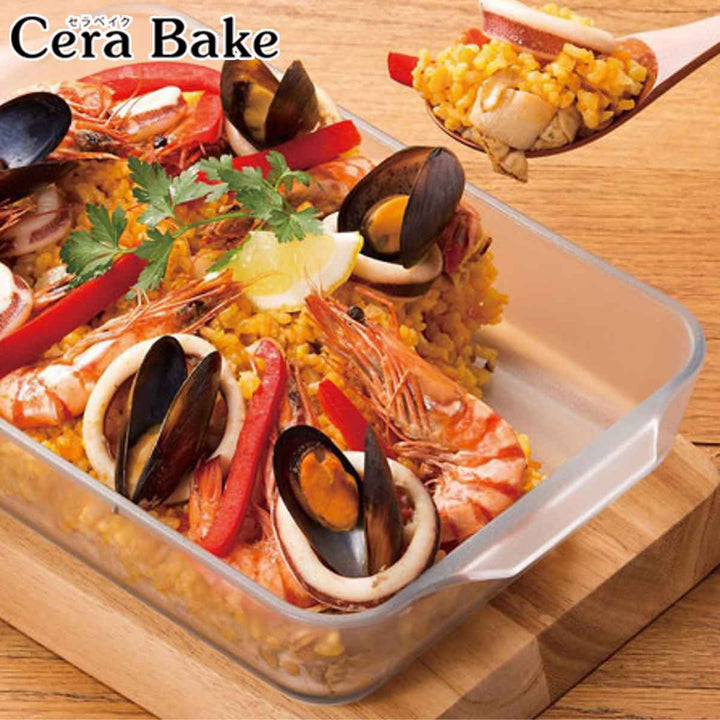 グラタン皿レクタングルロースターM29×19cmCERABAKEセラベイク耐熱ガラス