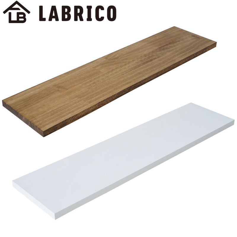 棚板 LABRICO ラブリコ パイン集成材 白 茶 幅60×奥行15×高さ1.5cm -2