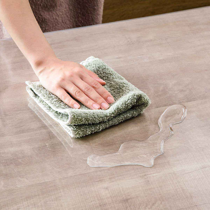 テーブルデコレーション貼ってはがせる90cm×150cmテーブルクロス半透明撥水加工ビニール日本製