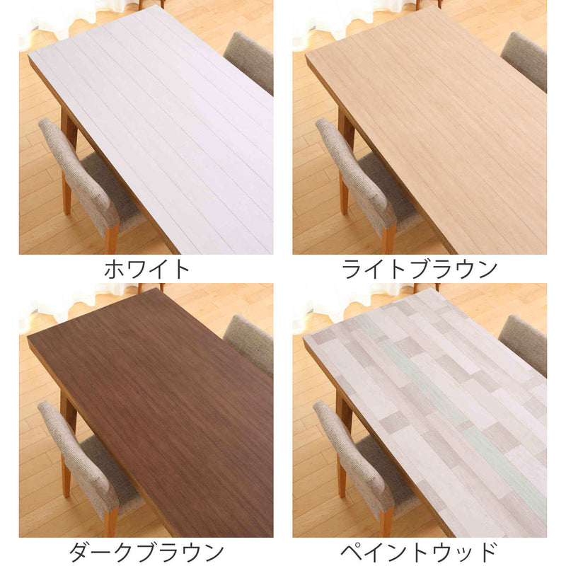 テーブルデコレーション貼ってはがせる90cm×150cmテーブルクロス木目調タイル柄撥水加工ビニール日本製