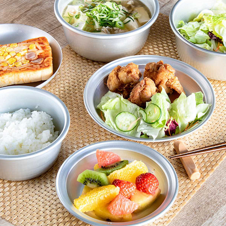 アウトドアプレート14.5cmSサイズアルミホシマルプレート