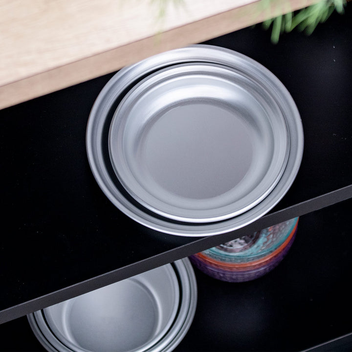 アウトドアプレート14.5cmSサイズアルミホシマルプレート