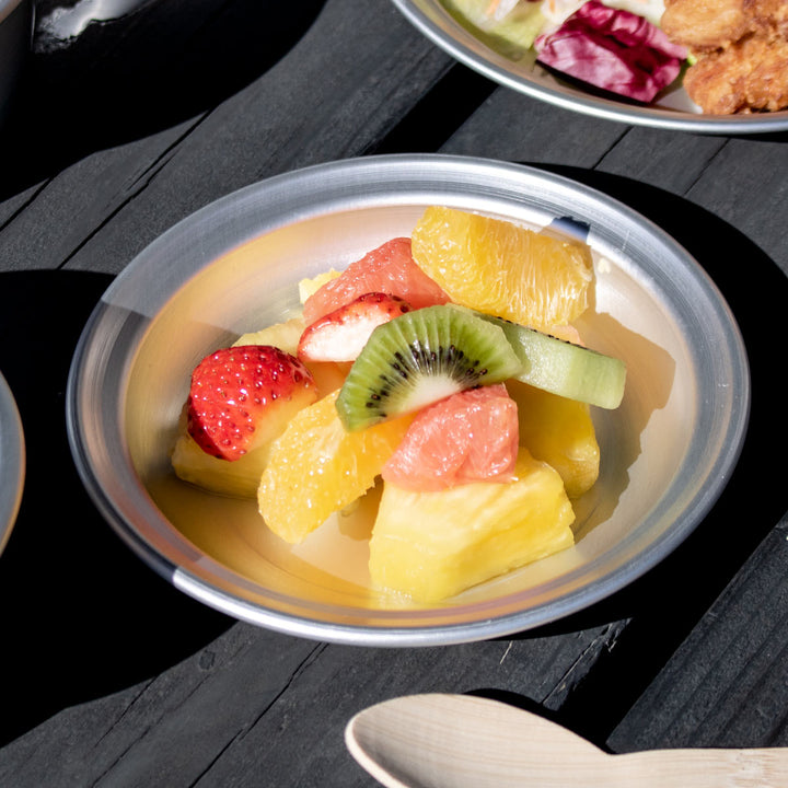 アウトドアプレート14.5cmSサイズアルミホシマルプレート