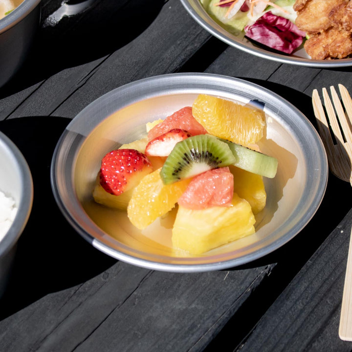 アウトドアプレート14.5cmSサイズアルミホシマルプレート