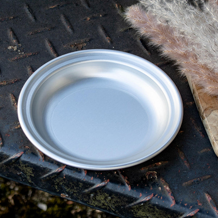 アウトドアプレート14.5cmSサイズアルミホシマルプレート