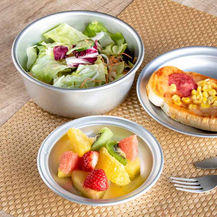 アウトドアプレート14.5cmSサイズアルミホシマルプレート