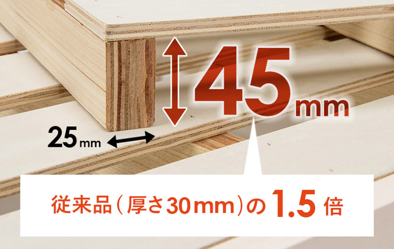 すのこベッド シングル 簡単組立 すのこ板 ベッド -12