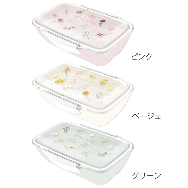 お弁当箱 ポシェブーケ 500ml 抗菌 1段 ドームランチBOX -3