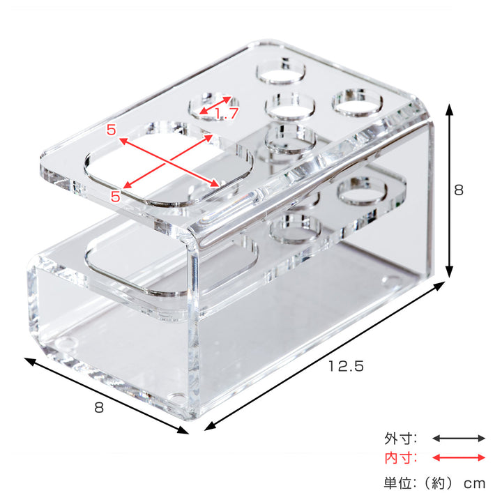 歯ブラシスタンドamenistアクリル製G型日本製